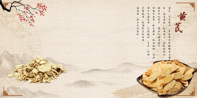 中药黄芪滋补养身中药材中医背景背景图片素材免费下载_熊猫办公