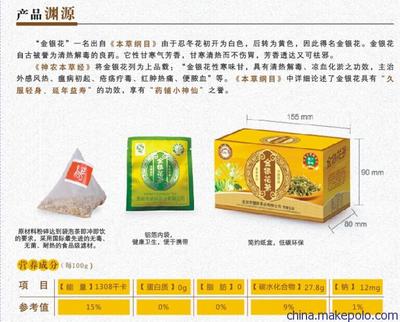 【中医世家推荐的金银花茶美容保健首选!】价格,厂家,图片,代用茶,龙岩市健民茶业-